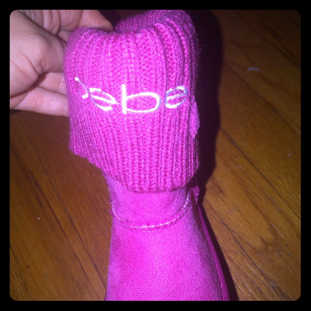 Toddler girl pink Bebe boots